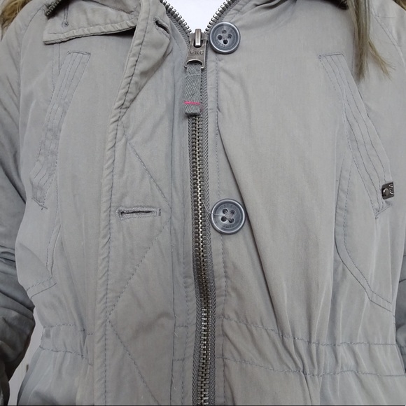 GARAGE GREY PARKA WINTER COAT - Picture 6 of 10